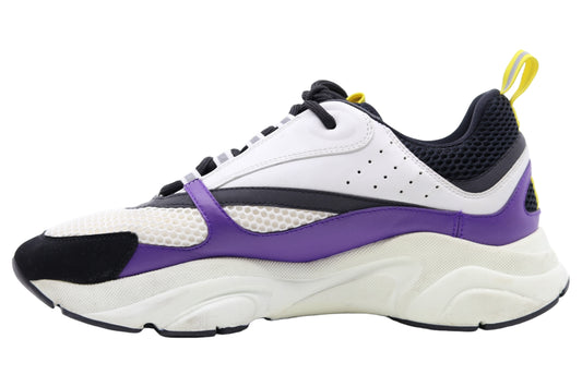 Dior B22 Sneaker White/Purple/Yellow Size 44