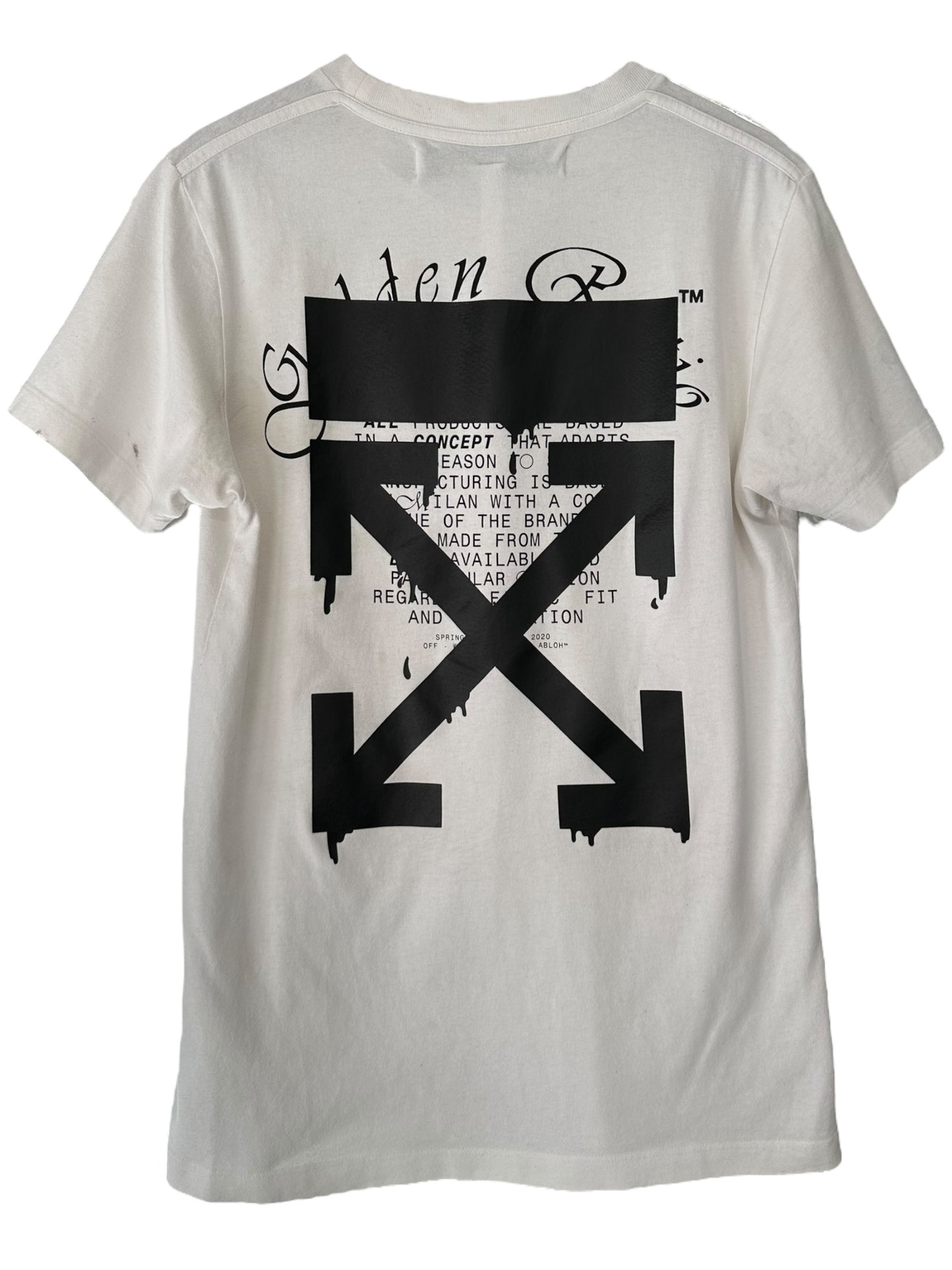 Off-White Dripping Arrows S/S T-Shirt Size S