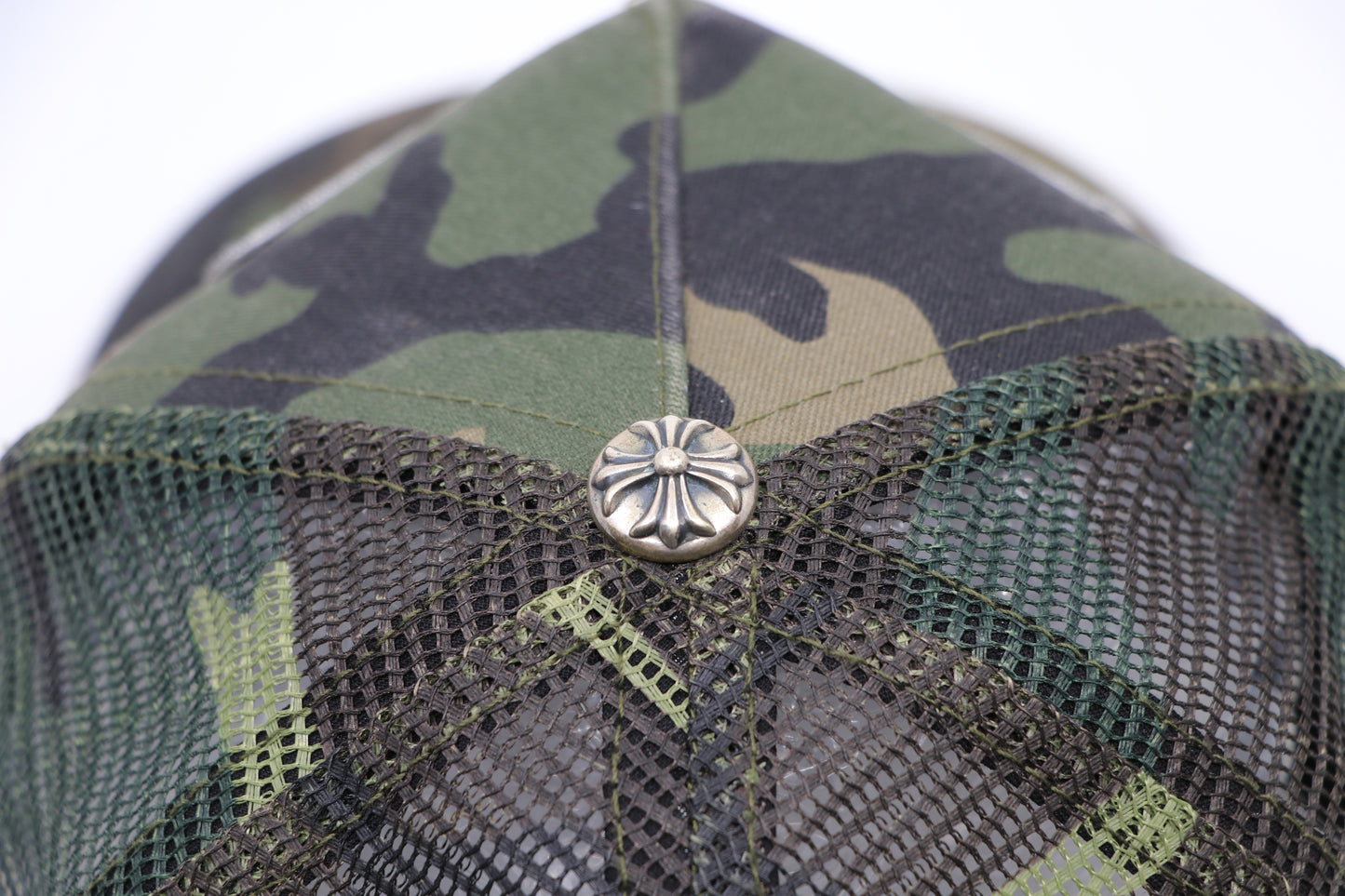 Chrome Hearts Camo Hollywood Trucker Hat
