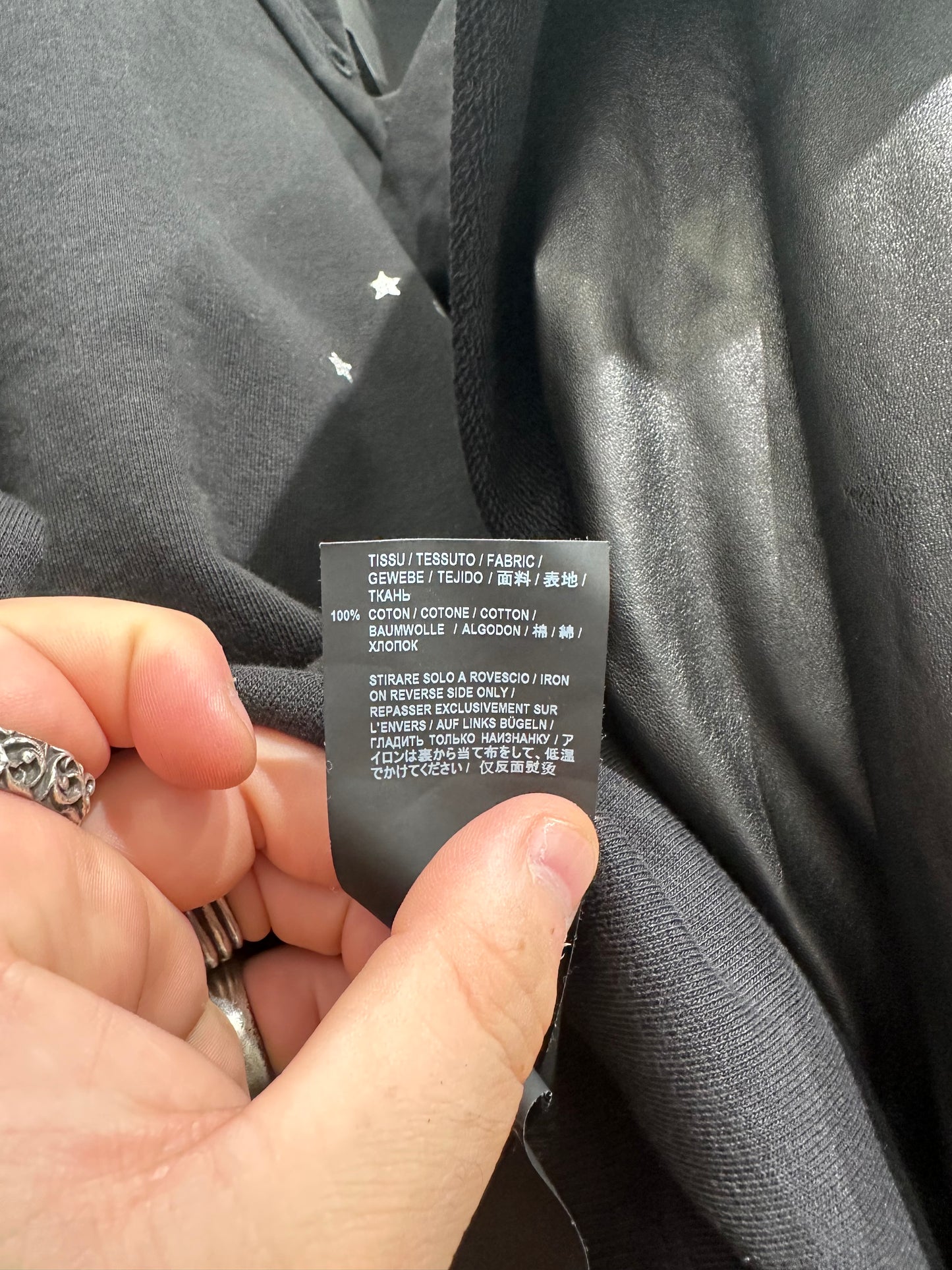 Saint Laurent Constellation Logo Hoodie Size L