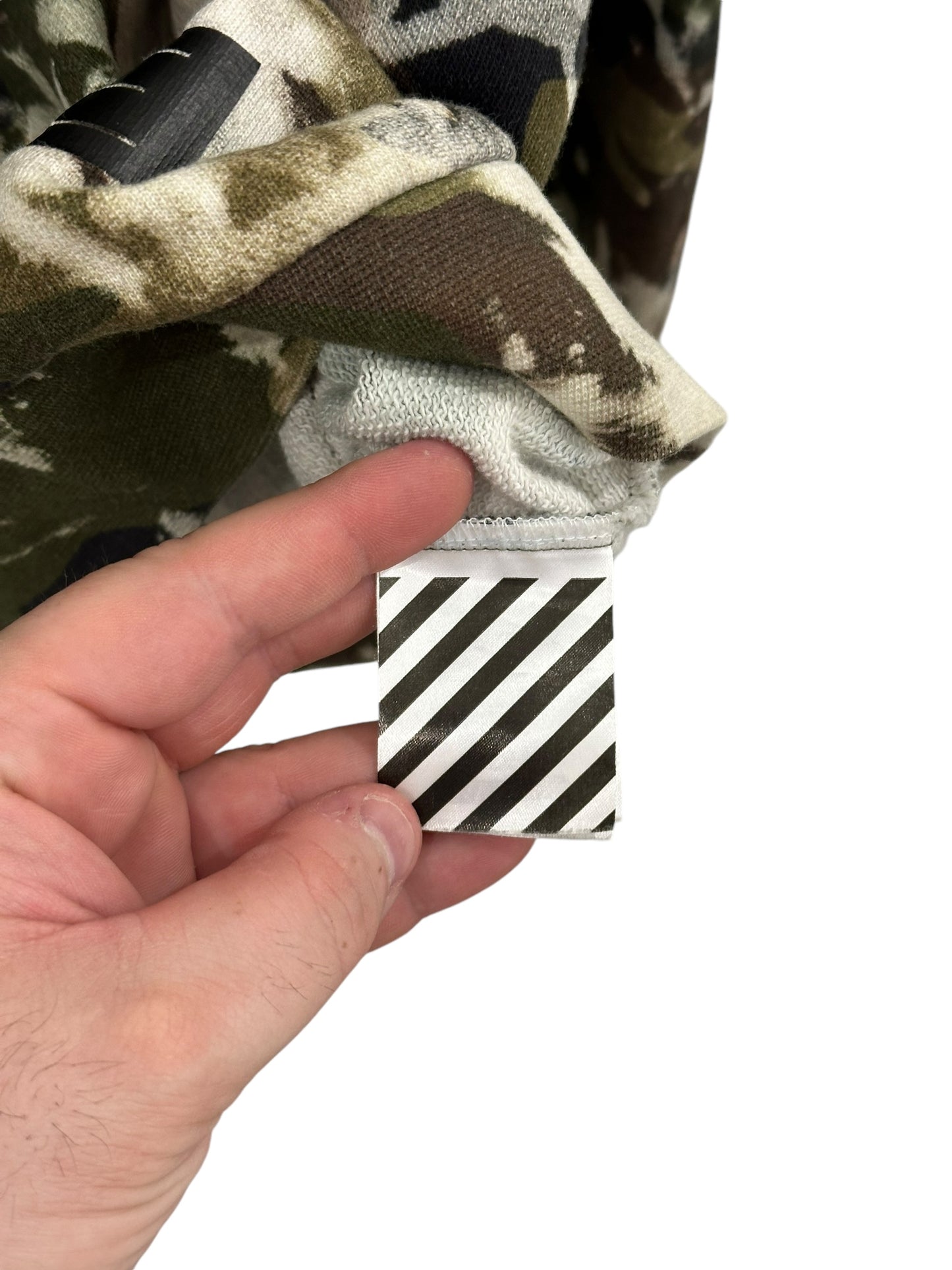 Off-White Bleached Camo Hoodie Size L