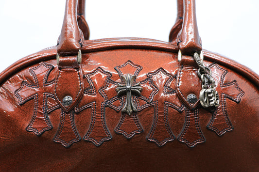 Chrome Hearts Bowling/Gym Bag Galaxy Patent Leather