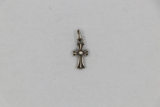 Chrome Hearts Baby Fat Cross Pendant Sterling Silver New | AVNTGRDNY NYC