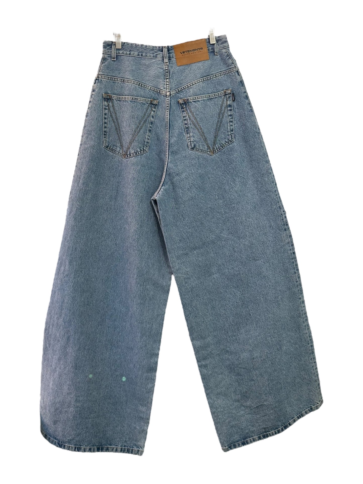 Vetements Crystal Logo Oversized Jeans Size 28