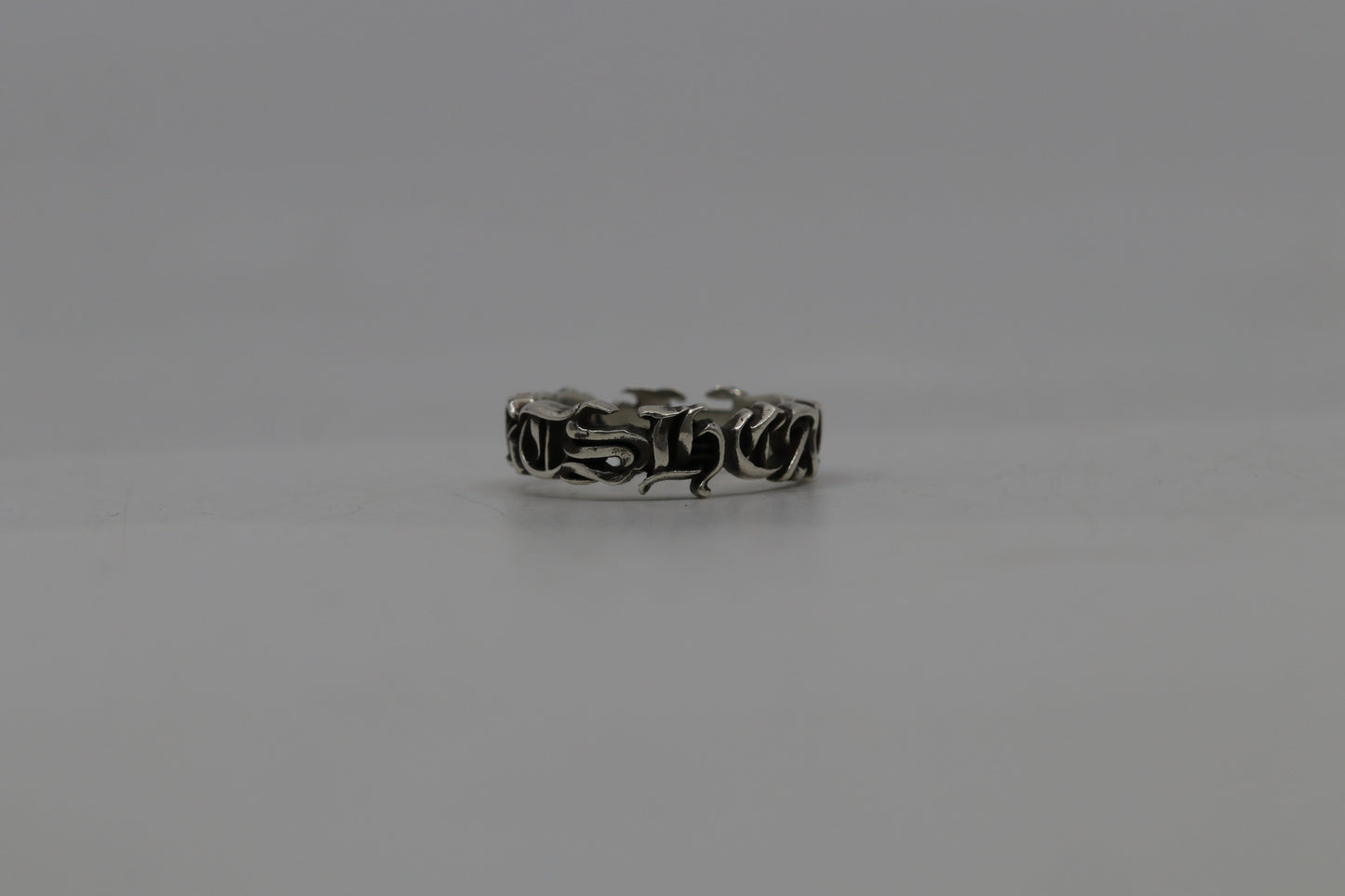 Chrome Hearts Spellout Ring “Hearts” Size 12