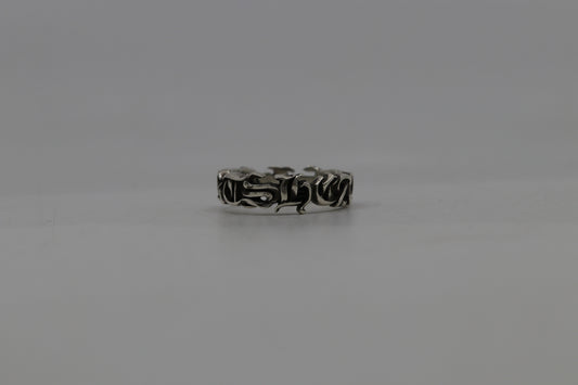 Chrome Hearts Spellout Ring “Hearts” Size 12