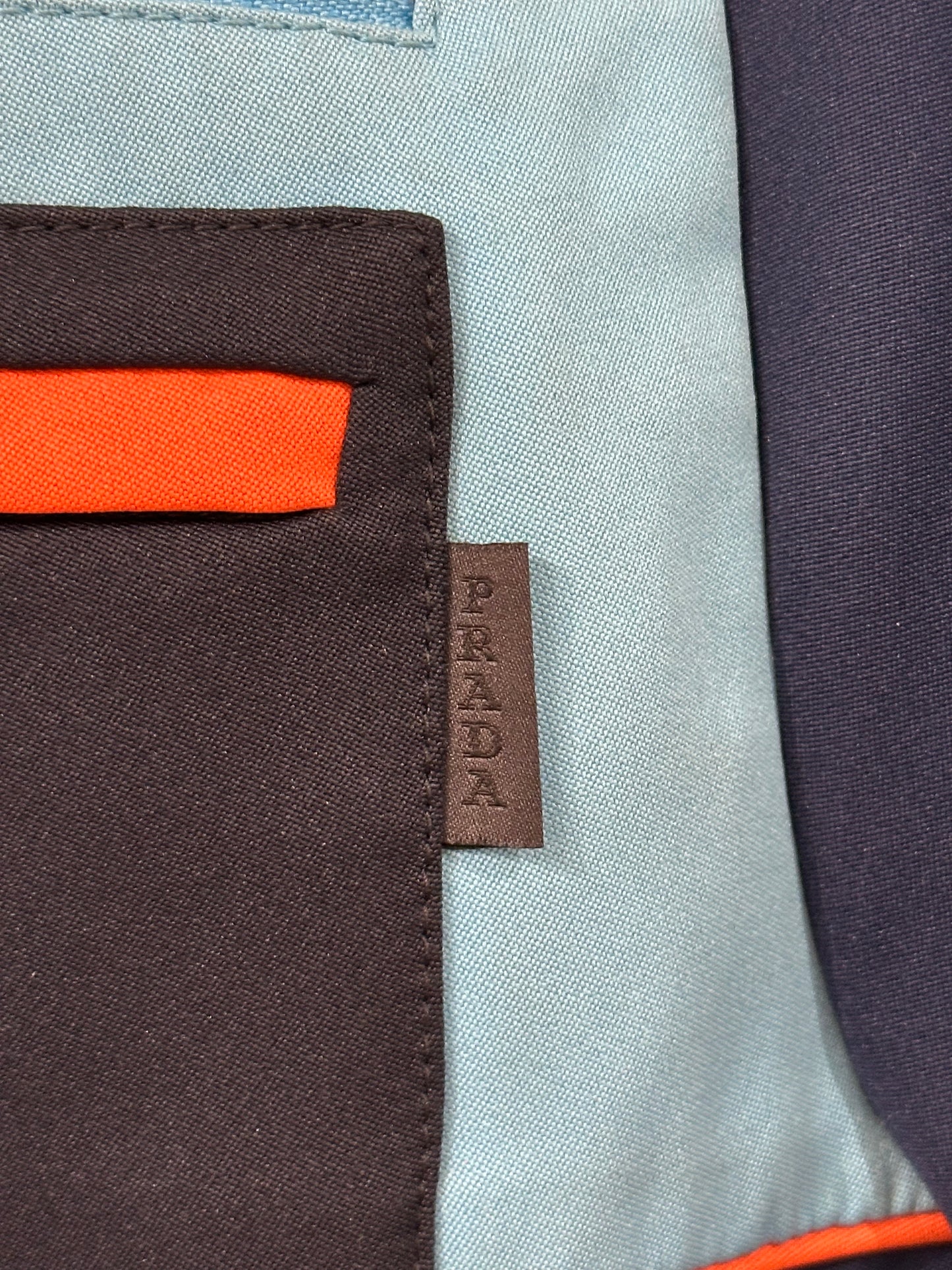 Prada Colorblock Denim Jacket Size 50