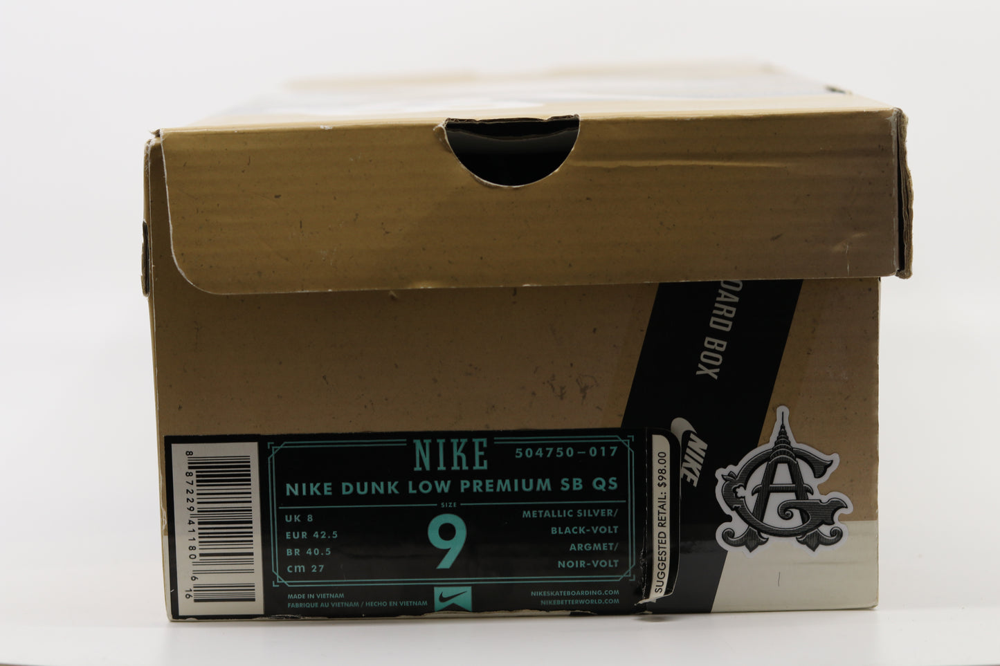 Nike SB Dunk Low DJ Clark Kent x Primitive 112 Size 9