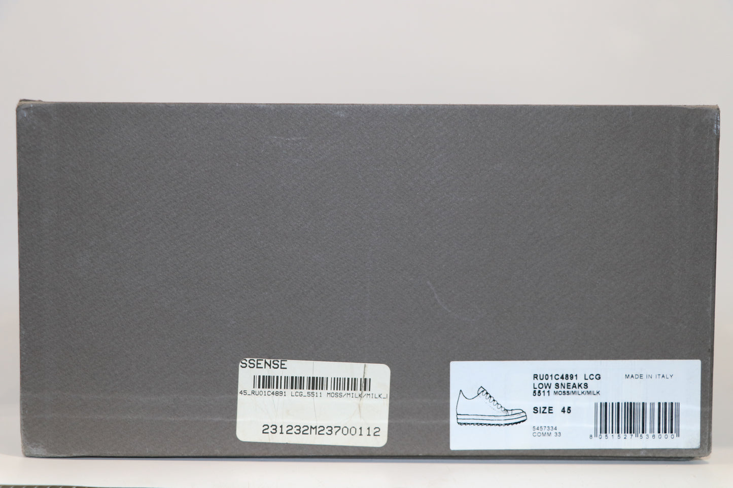 Rick Owens Low Moss Size 45