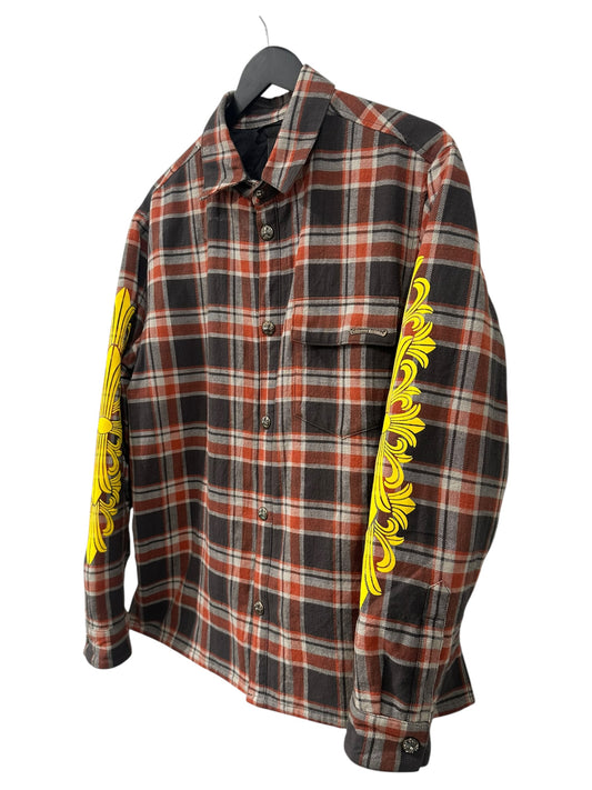 Chrome Hearts Flannel Brown/Red/Yellow Size L
