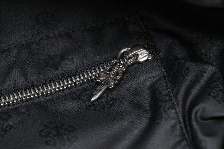 Chrome Hearts Cemetary Cross Canvas/Leather Bag