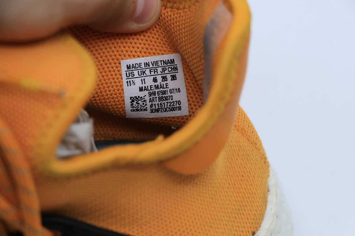 Size 11.5 - adidas Pharrell x NMD Human Race Yellow