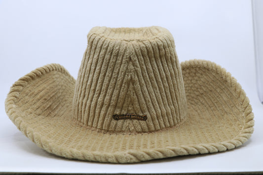 Chrome Hearts Cordoroy Matty Boy Chomper Cowboy Hat Brown