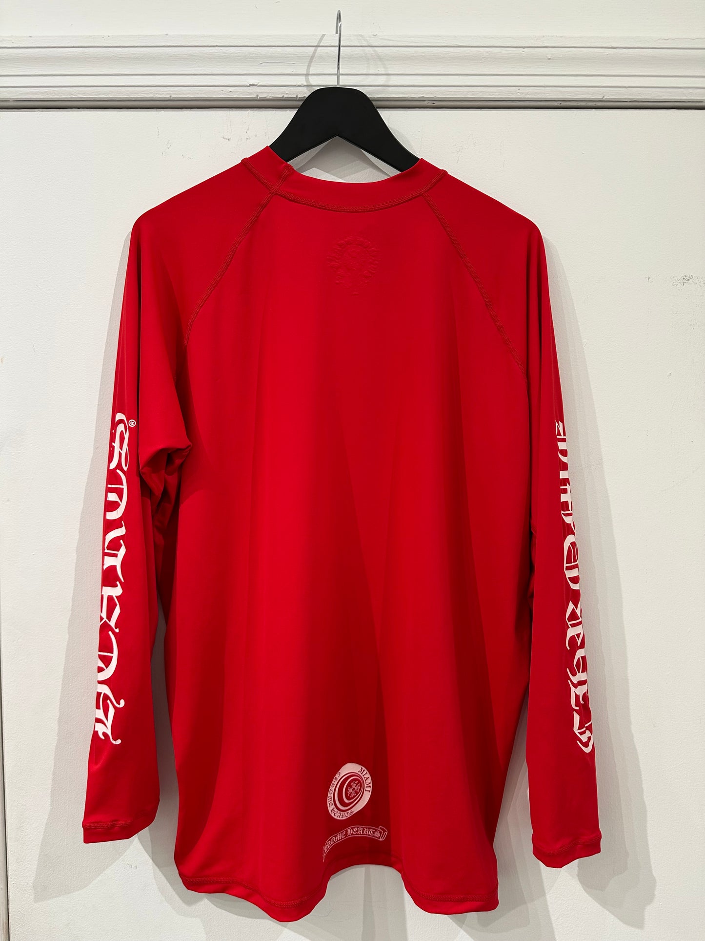 Chrome Hearts Rashguard Miami Beach Exclusive Red Size XXL