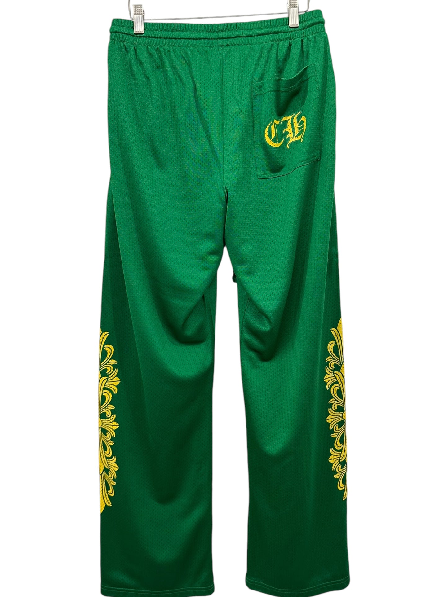 Chrome Hearts Green Floral Mesh Pants Size L