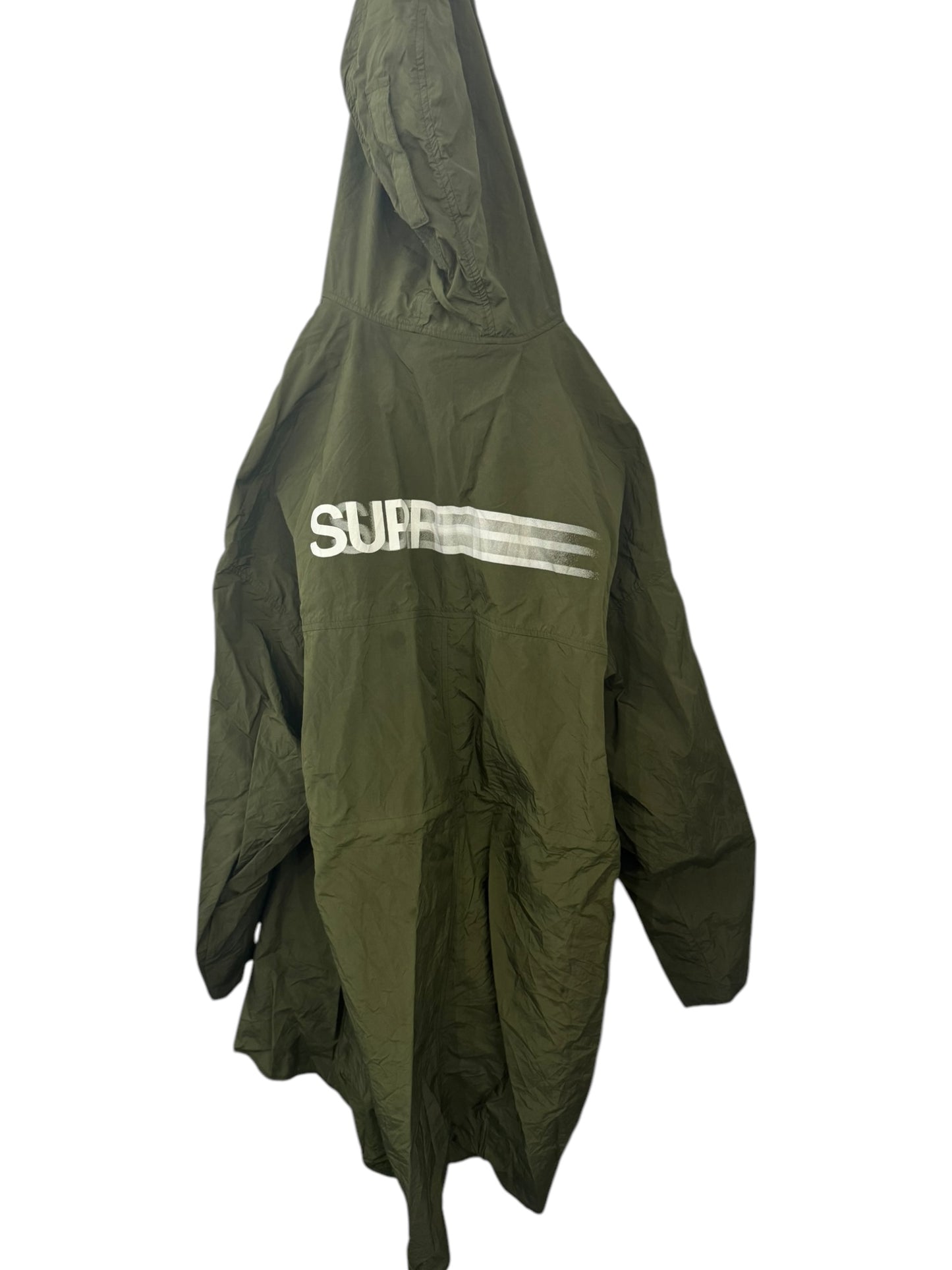 Supreme Motion Logo Lightweight Parka Olive Size L