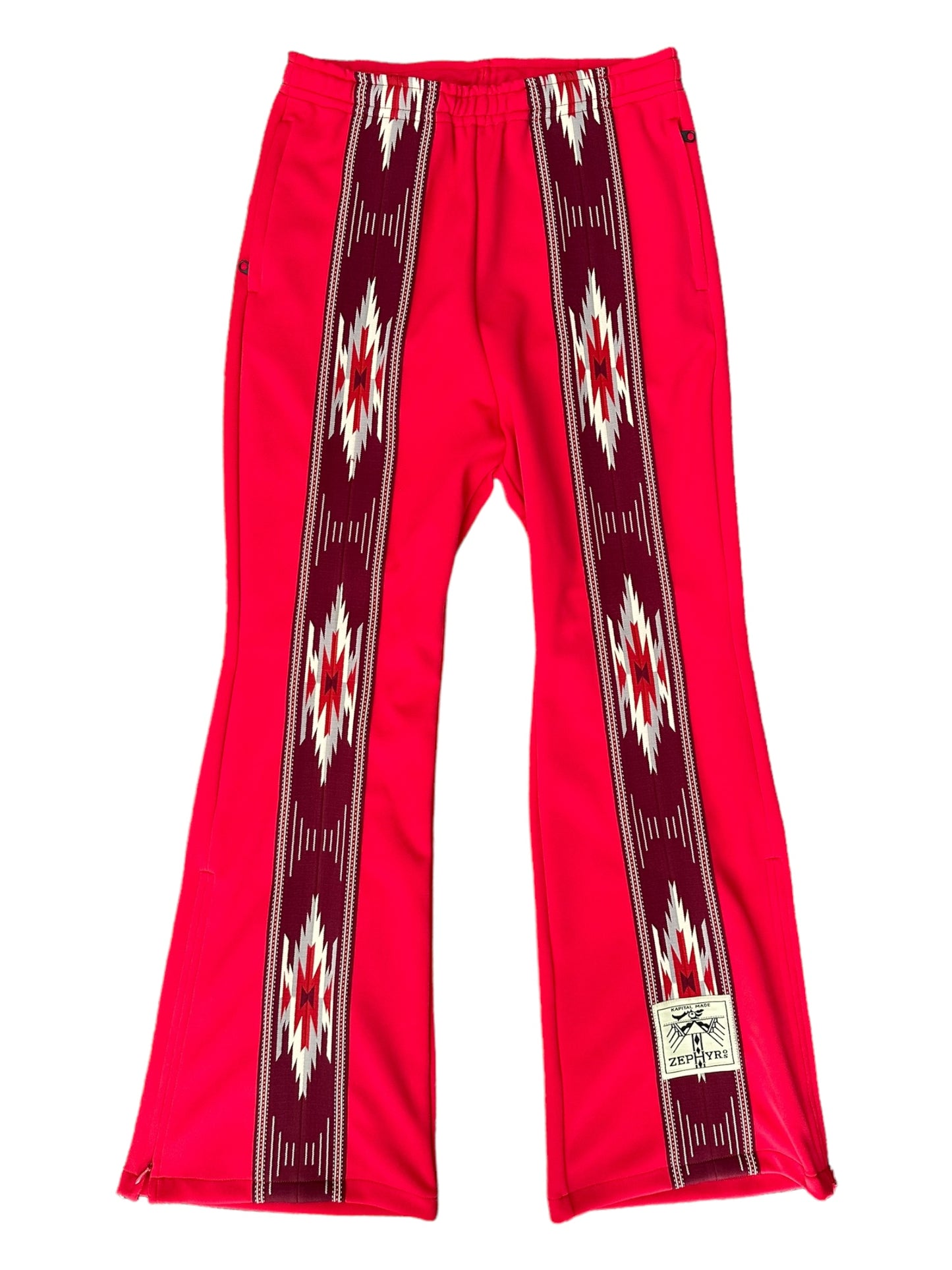 Kapital Zephyr Flared Track Pant Red | AVNTGRDNY NYC