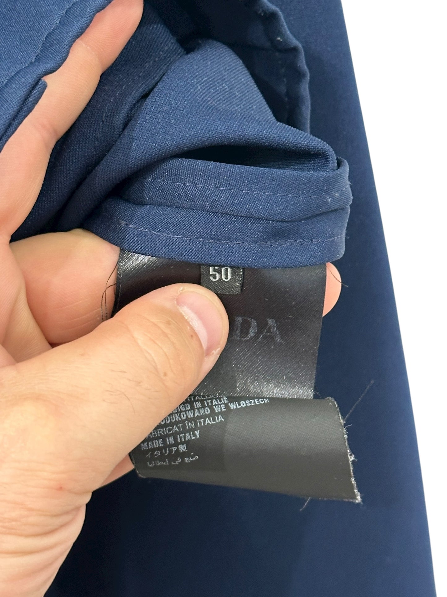 Prada Colorblock Denim Jacket Size 50