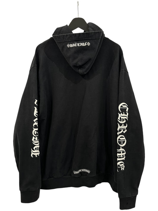 Chrome Hearts Fuck You Vertical Logo Zip-Up Hoodie Size XL