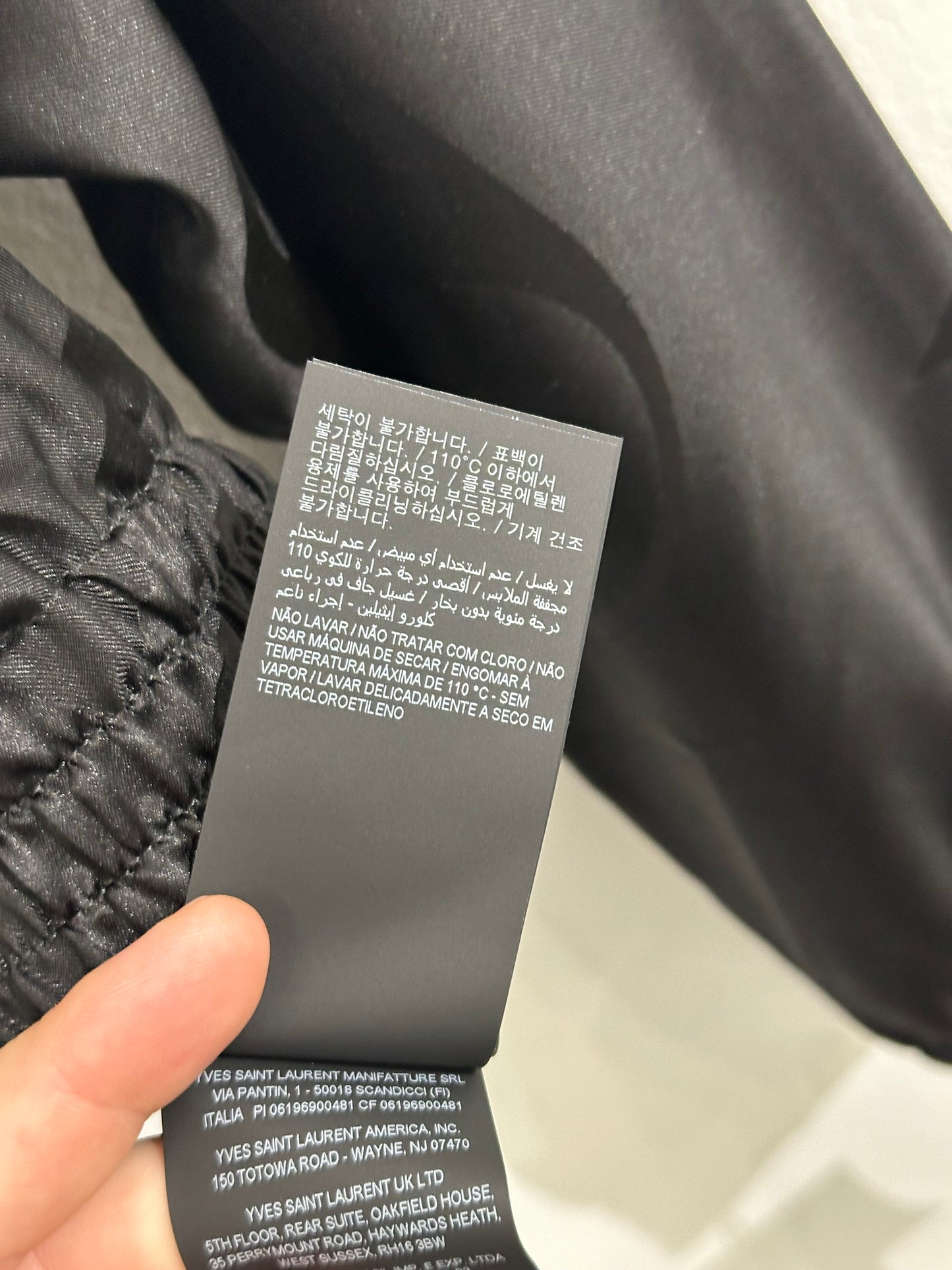 Saint Laurent Teddy Jacket in Oversized Cassandre Silk Twill Size 54