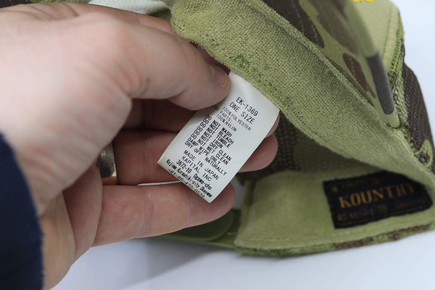 Kapital Denim Men Love Cats Trucker Hat