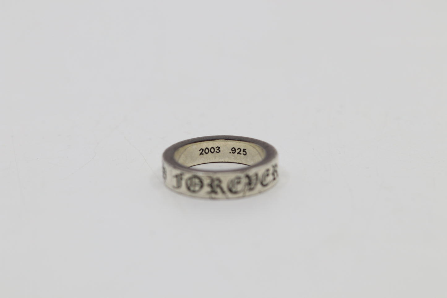 Chrome Hearts “Forever” 6MM Spacer Ring Size 10
