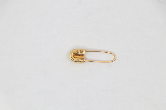 Chrome Hearts 22K Gold Safety Pin Earring Single Diamond| AVNTGRDNY NYC