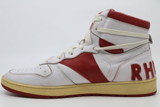Rhude Rhecess High Top Sneaker Red Size 10