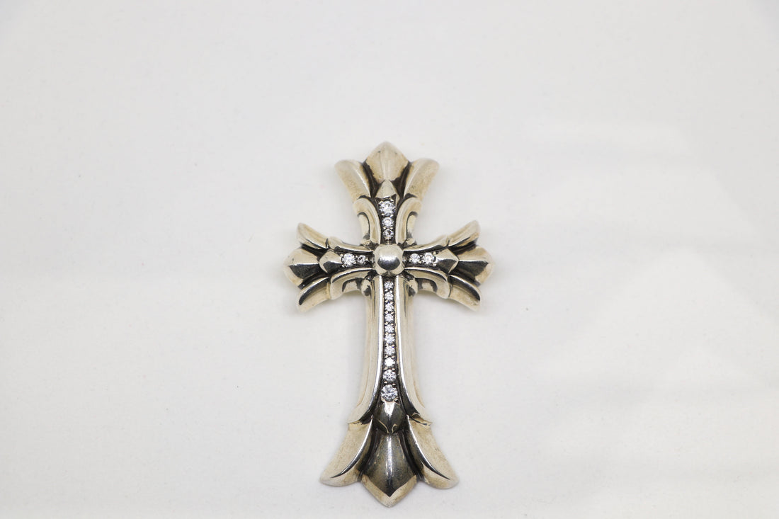 Chrome Hearts Large Double Cross Pendant with Pave Diamonds: Full Breakdown & Why It Hits