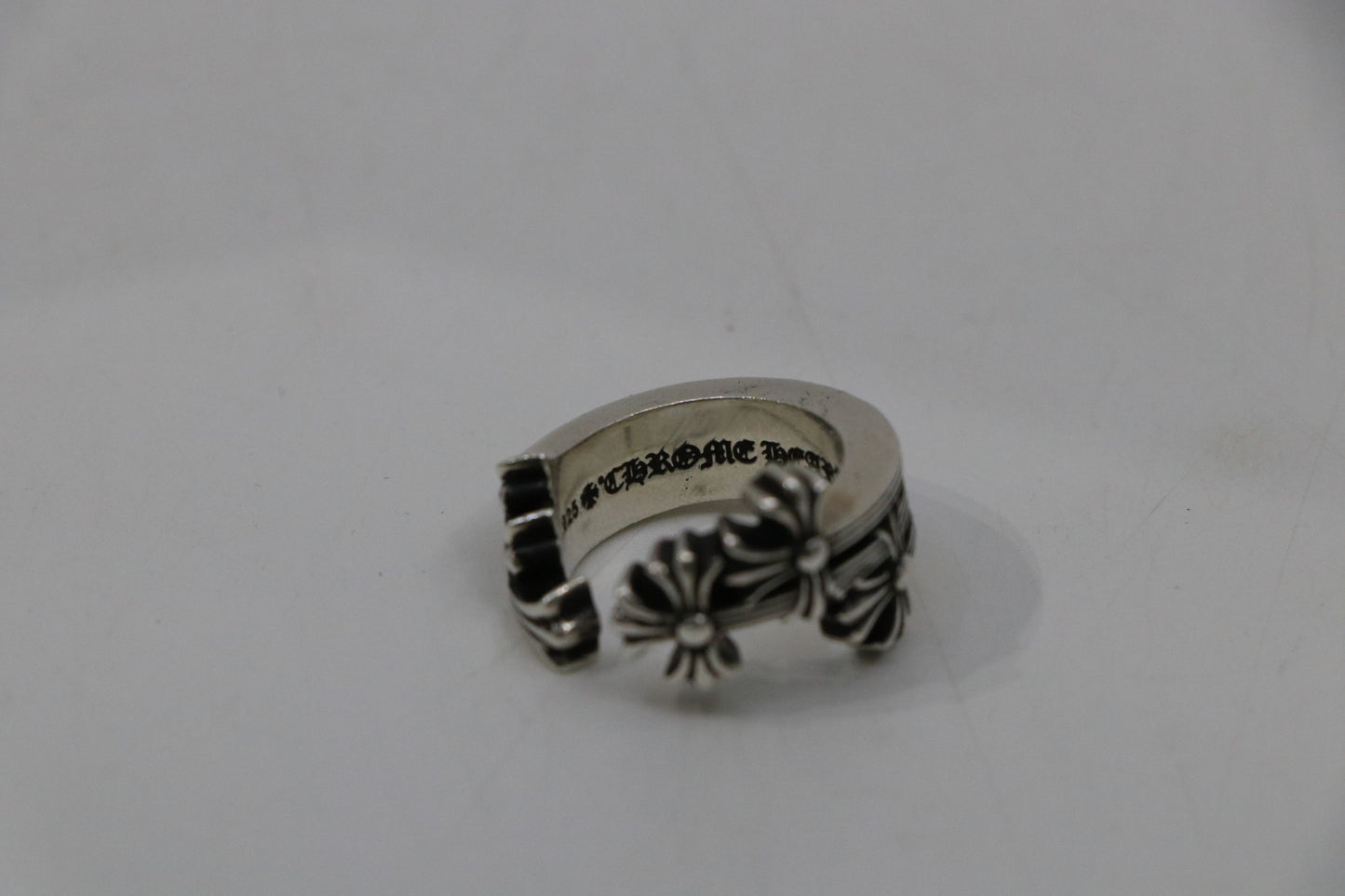 Chrome Hearts Triple Cross Ring Size 8.5
