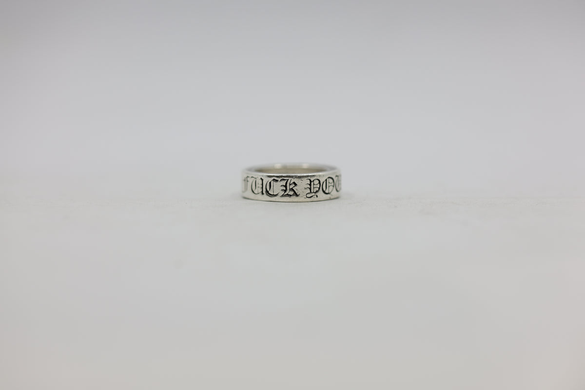 Chrome Hearts Fuck You 6MM Spacer Ring Size 6 | AVNTGRDNY NYC