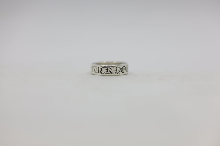 Chrome Hearts Fuck You 6MM Spacer Ring Size 6 | AVNTGRDNY NYC