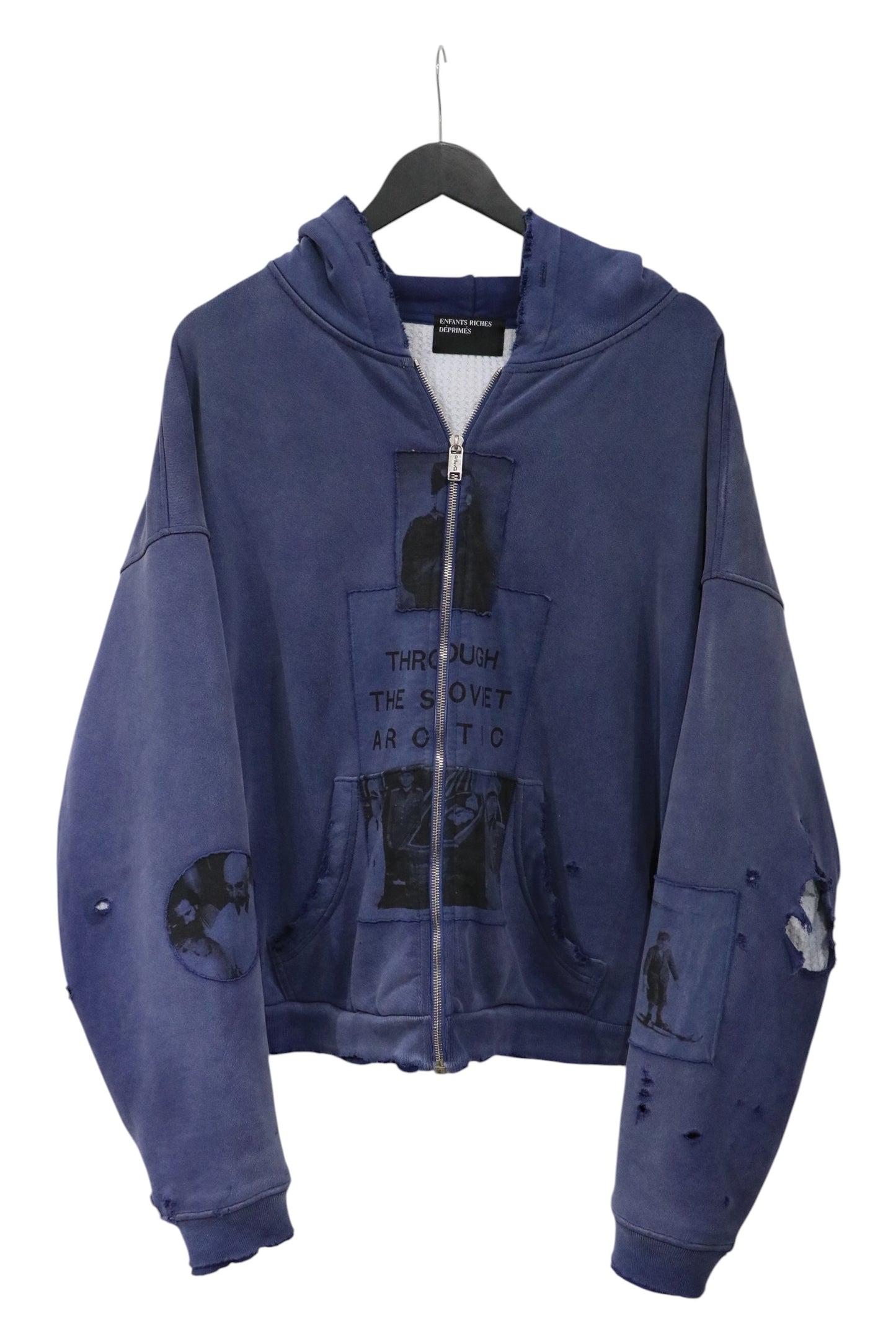 Enfants Riches Déprimés Soviet Arctic Assemblage Thermal Lined Zip Up Hoodie Size L| AVNTGRDNY NYC