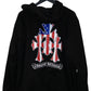 Chrome Hearts Thermal Zip Up Hoodie Vine Dagger Triple Cross American Flag Black XL | AVNTGRDNY NYC