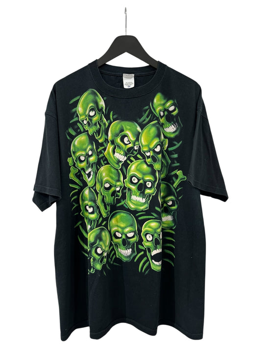 Skull Pile Anvil T-Shirt Size XXL