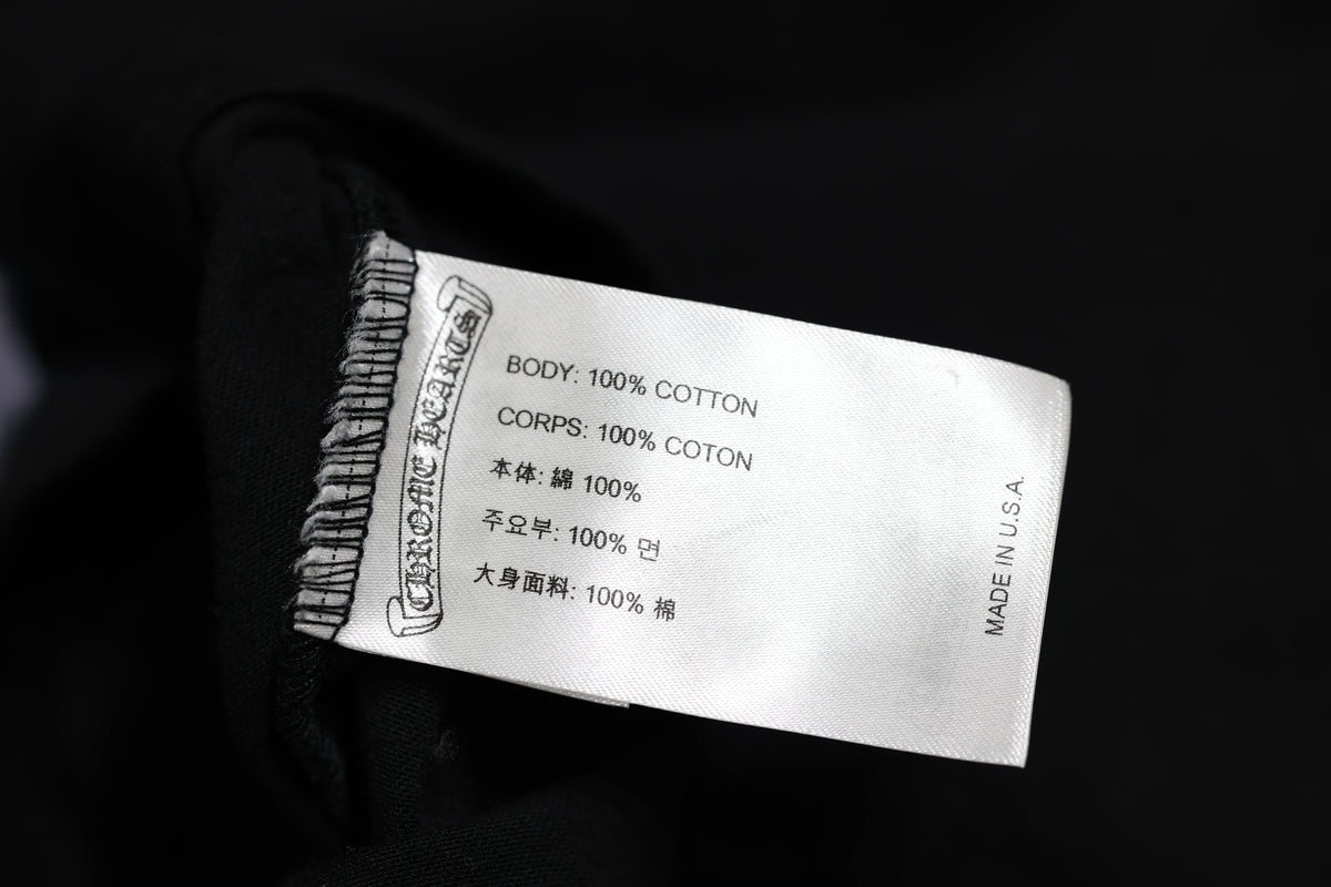 Chrome Hearts Neck Logo Long Sleeve T-Shirt Black Size M| AVNTGRDNY NYC