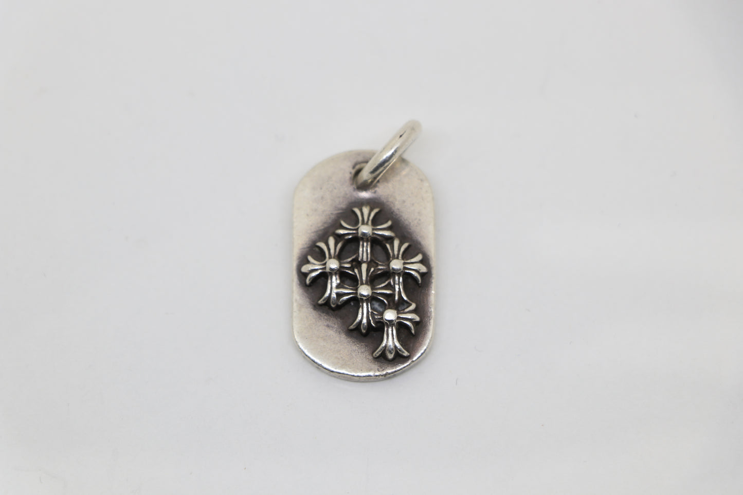 Chrome Hearts Raised Cemetery Dog Tag Pendant .925 Silver | AVNTGRDNY NYC