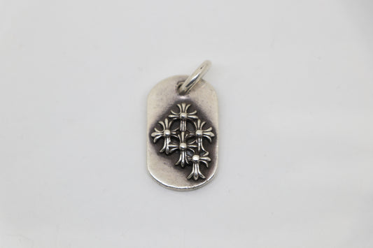 Chrome Hearts Raised Cemetery Dog Tag Pendant .925 Silver | AVNTGRDNY NYC
