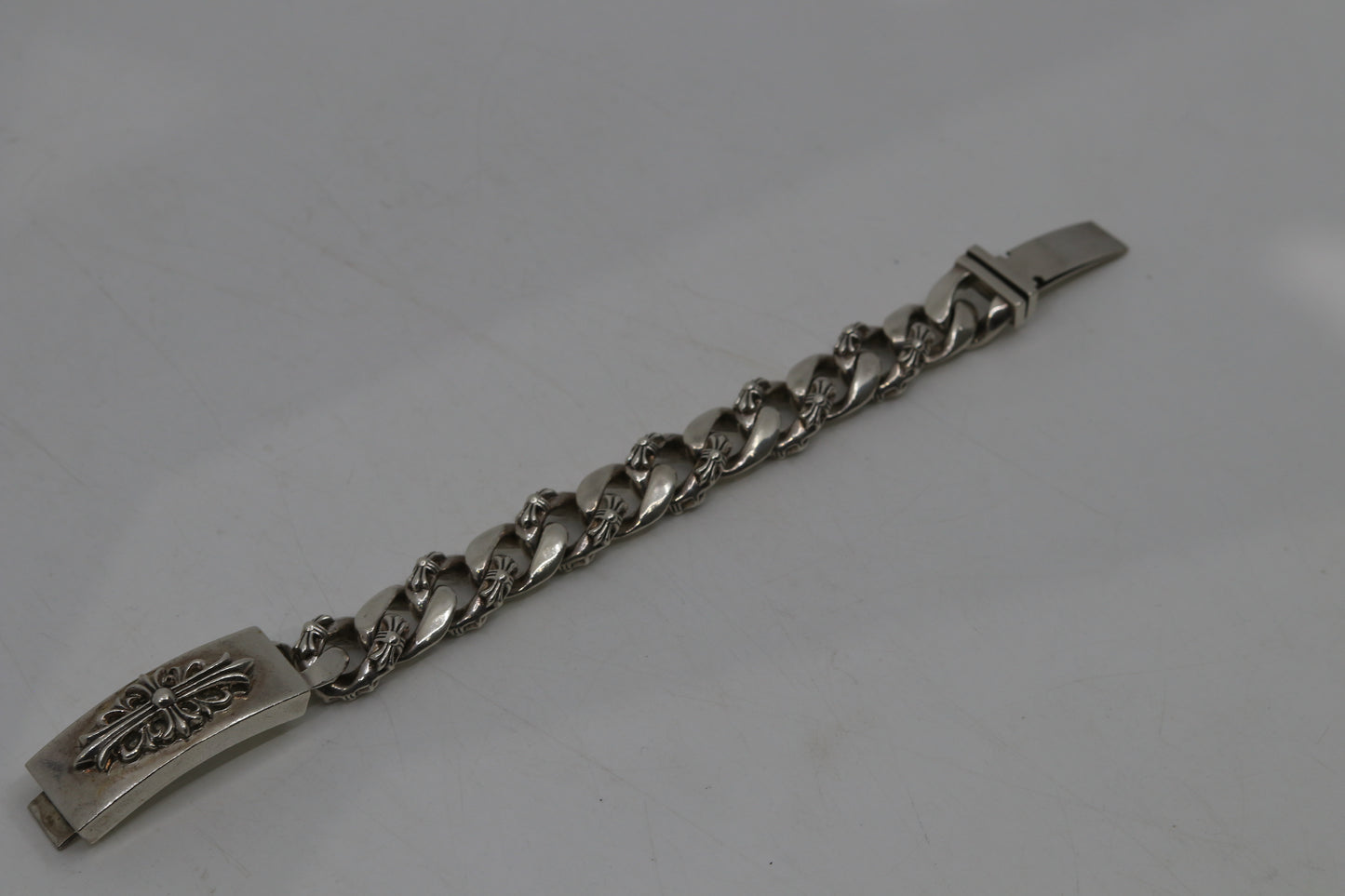 Chrome Hearts Floral ID Fancy Link Bracelet