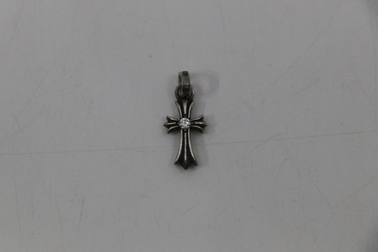 Chrome Hearts Double Sided Diamond Baby Fat Pendant