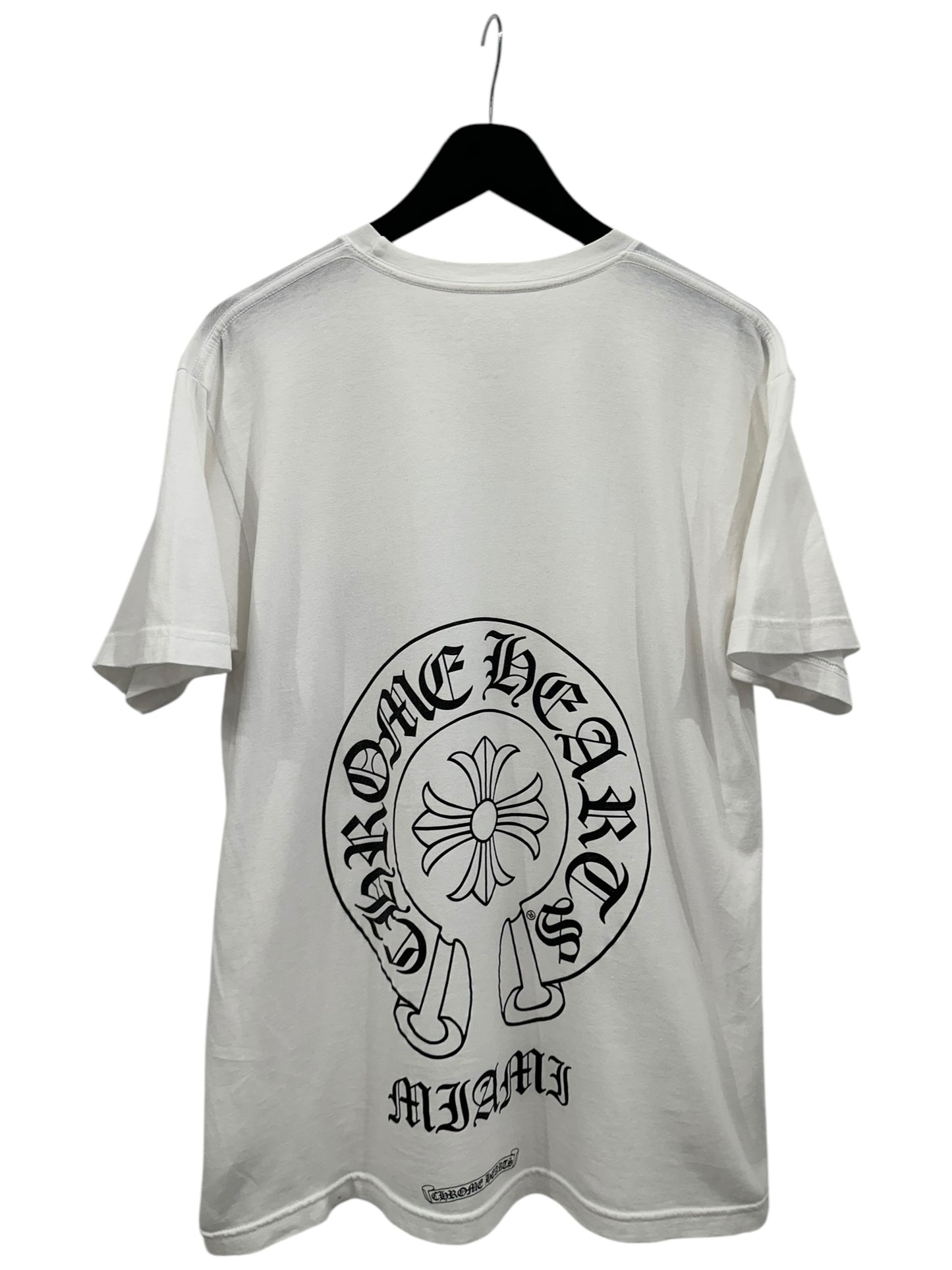 Chrome Hearts Miami Horseshoe Logo T-Shirt White Size L