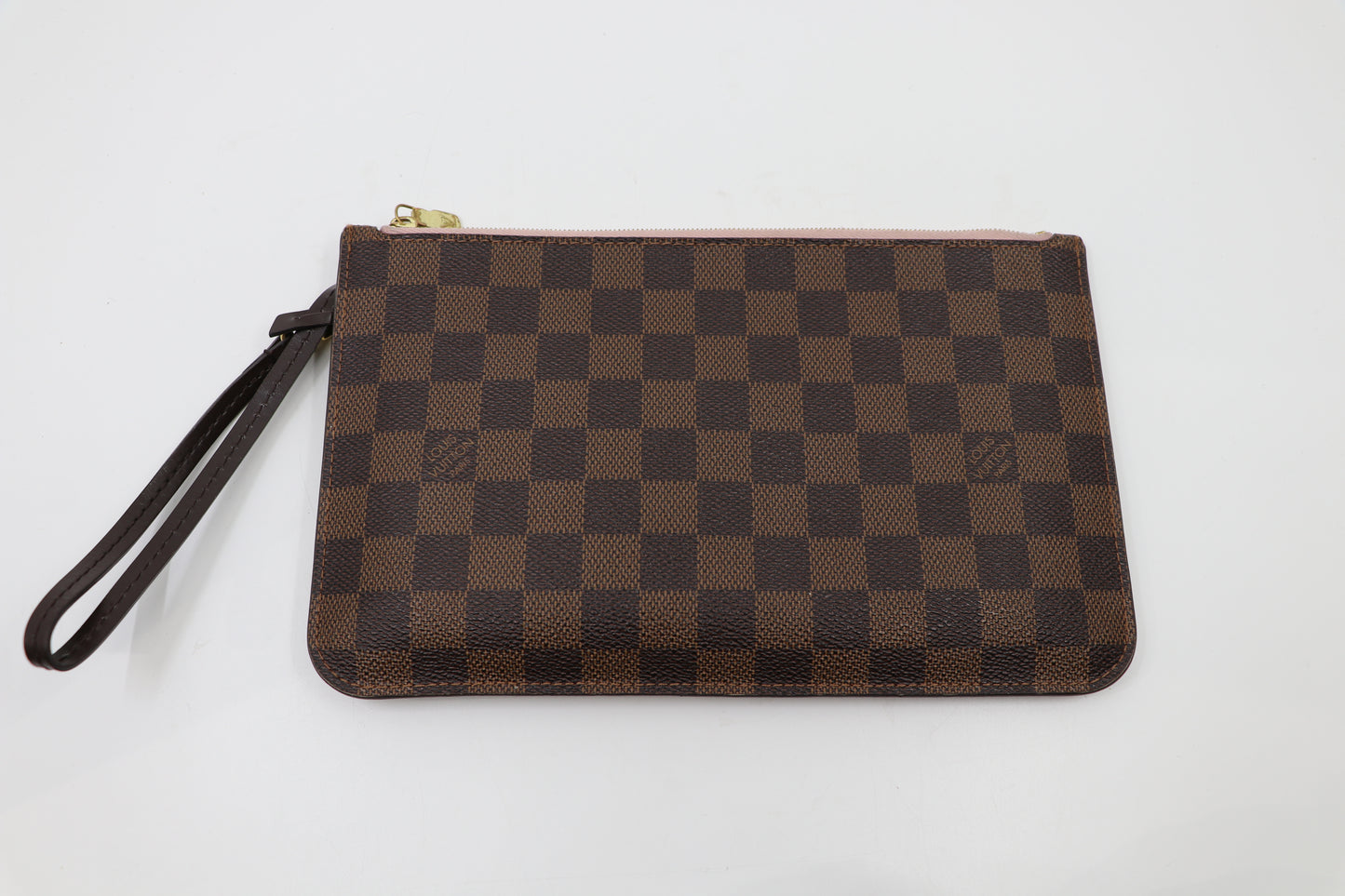 Louis Vuitton Neverfull MM Damier Ebene Rose Ballerine Bag