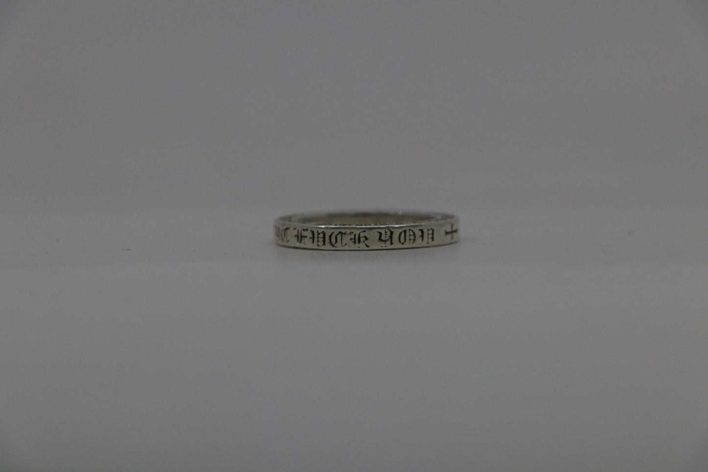 Chrome Hearts NYC Fuck You 3MM Spacer Ring Size 8.5