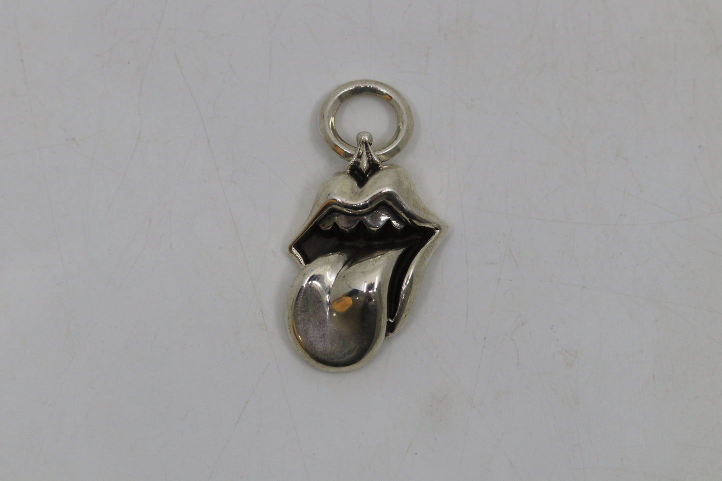 Chrome Hearts Rolling Stones Lip and Tongue Pendant Large