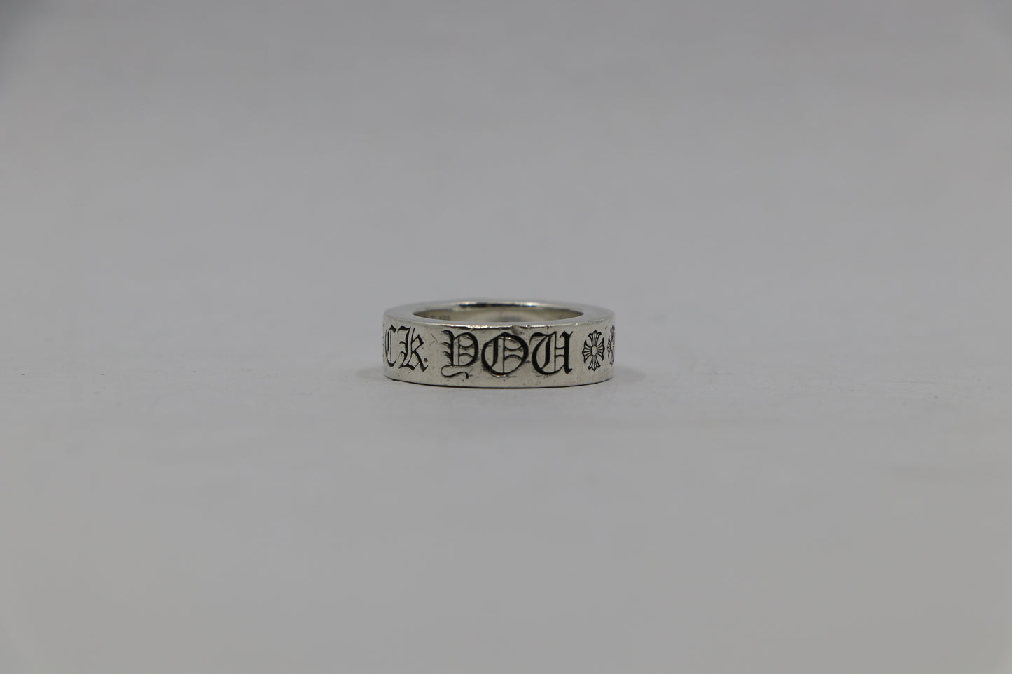 Chrome Hearts Fuck You 6MM Spacer Ring Size 4.5| AVNTGRDNY NYC
