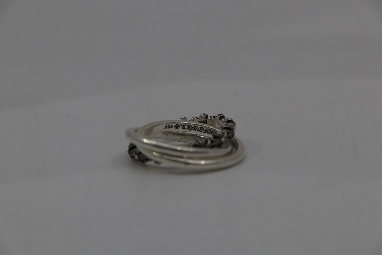 Chrome Hearts Tiny E CH Plus Band Triple Size 8