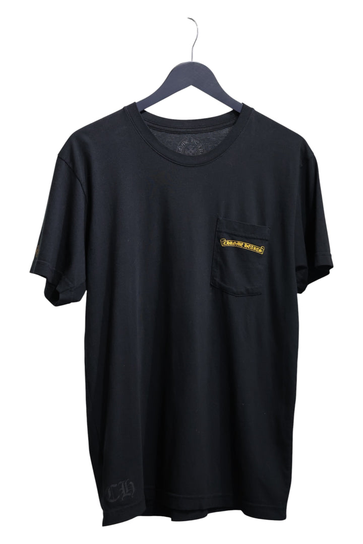 Chrome Hearts Black & Yellow Plus Cross Pocket T-Shirt Size L | AVNTGRDNY NYC