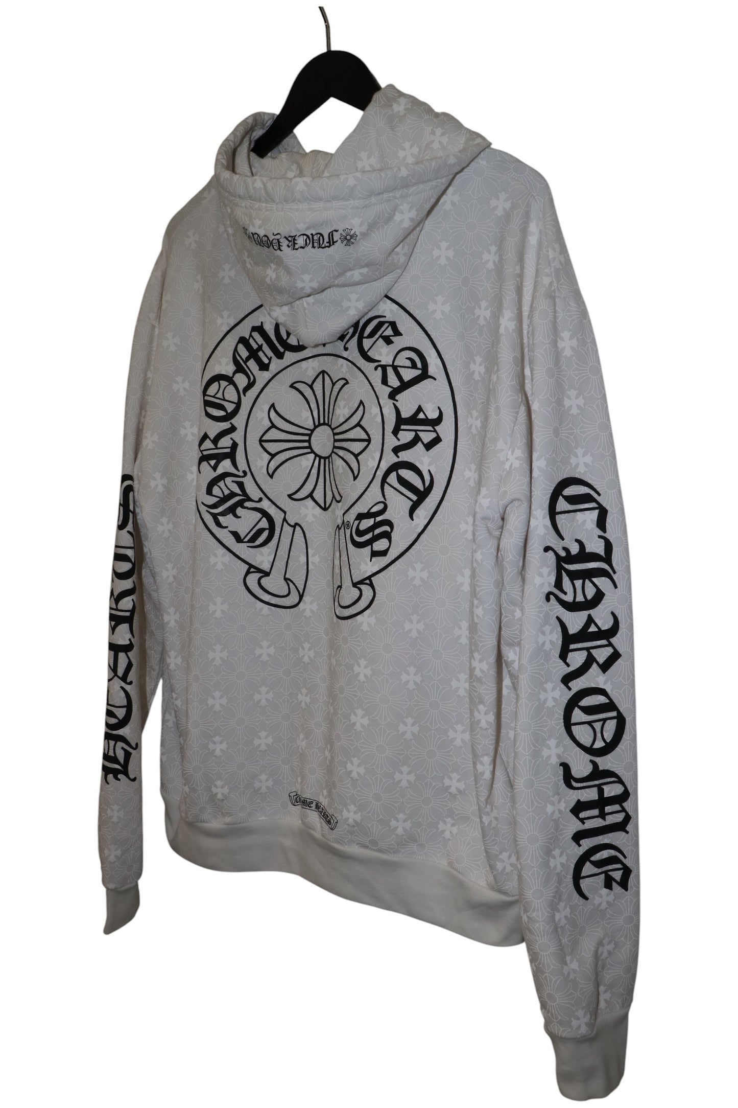 Chrome Hearts Monogram Horseshoe Hoodie White Size M | AVNTGRDNY NYC