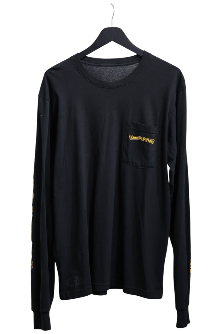 Chrome Hearts Black & Yellow Plus Cross Pocket Longsleeve Size L| AVNTGRDNY NYC