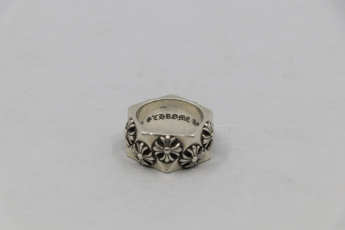 Chrome Hearts Pentagon CH Plus Ring Size 8| AVNTGRDNY NYC